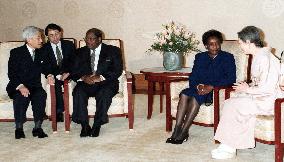Tanzanian president meets emperor, empress